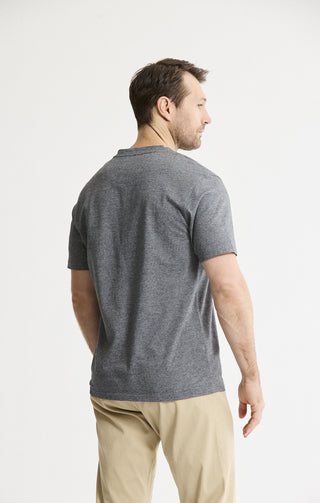 Luxe Knit Short Sleeve Henley Shirt - JACHS NY