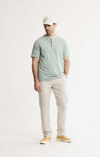 Luxe Knit Short Sleeve Henley Shirt - JACHS NY
