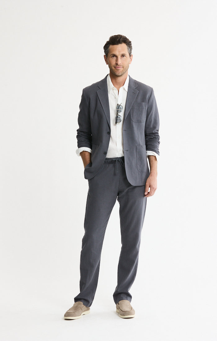 Linen Blend Drawstring Pants | Men's Pants | JACHS NY