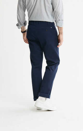 Cotton Silk Blend Stretch Chino Pants - JACHS NY