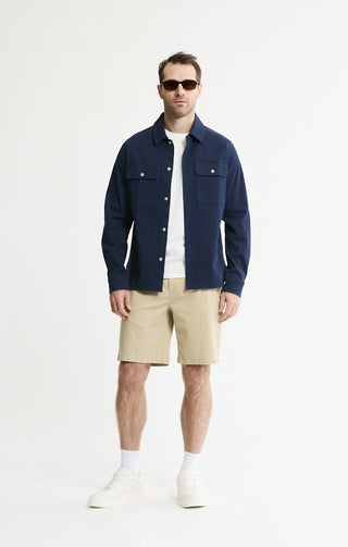 Cotton Silk Blend Overshirt - JACHS NY