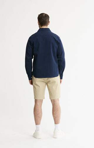Cotton Silk Blend Overshirt - JACHS NY