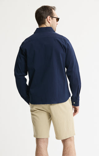 Cotton Silk Blend Overshirt - JACHS NY