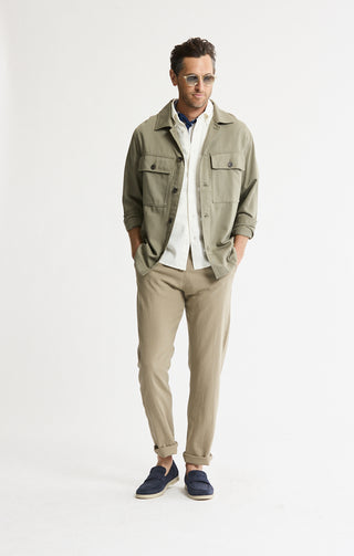 Rayon Lyocell Military Shirt Jacket - JACHS NY