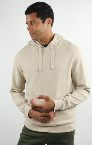 Camel Knit Flannel Hoodie - JACHS NY