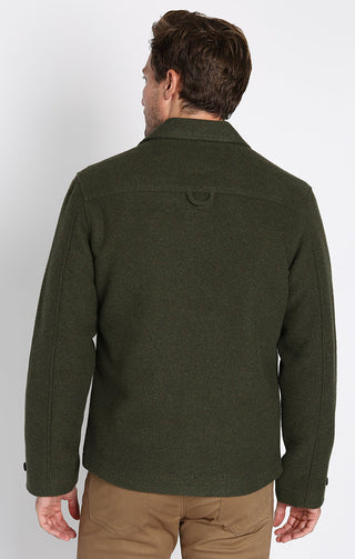 Olive Davidson Full Zip Wool Blend Jacket - JACHS NY