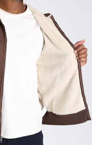 Sherpa Lined Waffle Hoodie - JACHS NY