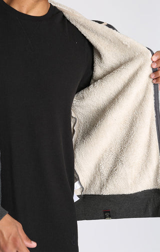 Sherpa Lined Waffle Hoodie - JACHS NY