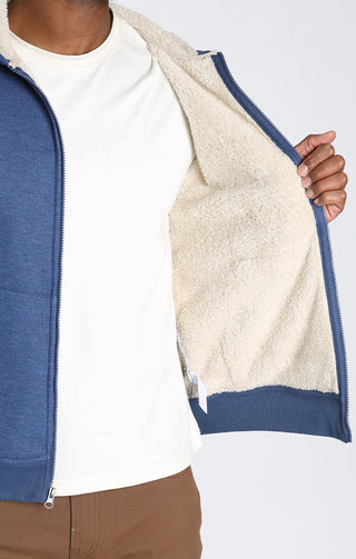 Sherpa Lined Waffle Hoodie - JACHS NY