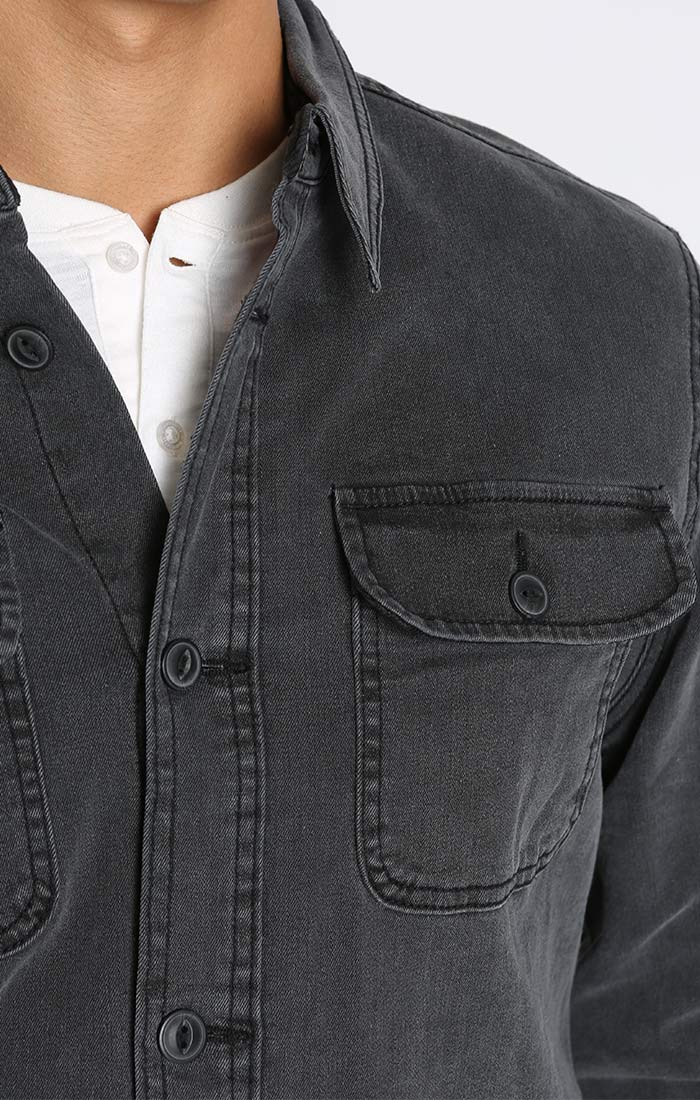 Stretch Flannel Lined Denim Jacket – JACHS NY