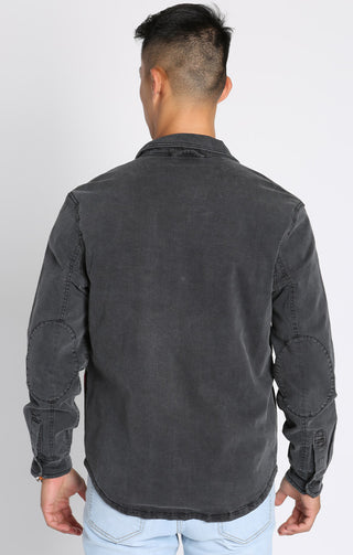 Vintage Black Stretch Flannel Lined Denim Jacket - JACHS NY