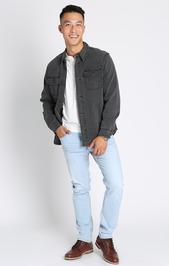 Stretch Flannel Lined Denim Jacket – JACHS NY