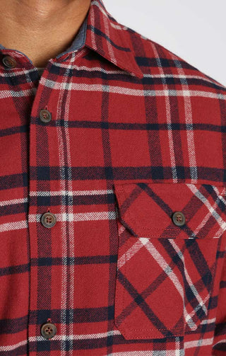 Red Plaid Brawny Flannel and Thermal 2-Pack - JACHS NY