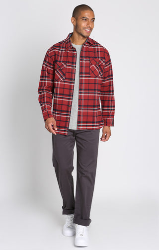 Red Plaid Brawny Flannel and Thermal 2-Pack - JACHS NY