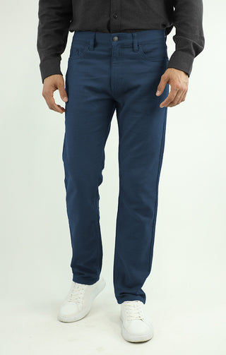 Mid Navy Straight Fit Stretch Traveler Pant
