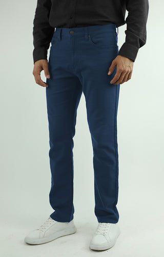 Mid Navy Straight Fit Stretch Traveler Pant