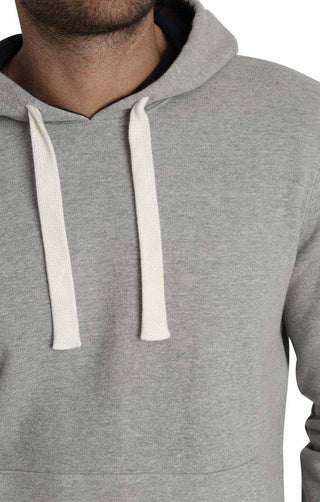 Grey Varsity French Terry Pullover Hoodie - JACHS NY
