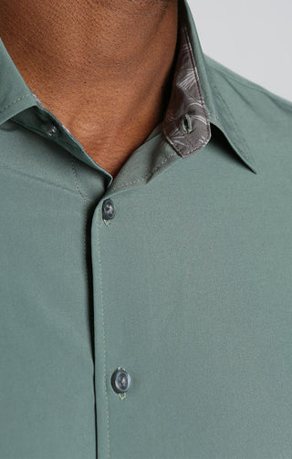 Green Gravityless Short Sleeve Shirt - JACHS NY