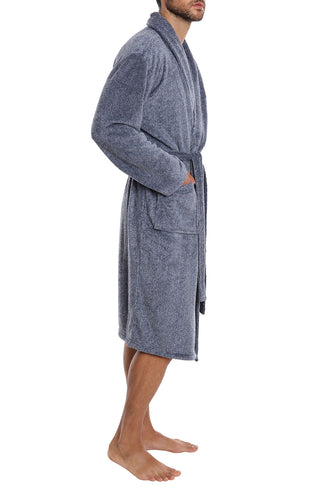 Navy Plush Weekender Robe - JACHS NY