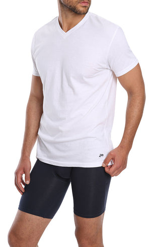 White 3-Pack V-Neck T-Shirt - JACHS NY