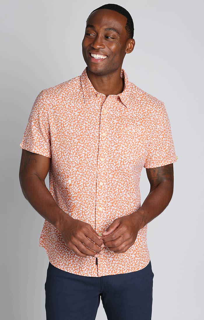 Cotton Linen Shirts for Women Plus Size Summer Floral Print Button