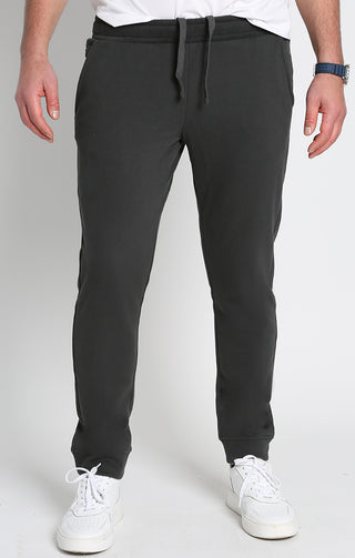 Charcoal Sueded Fleece Jogger - JACHS NY