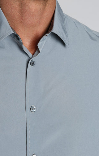 Solid Grey Gravityless Short Sleeve Shirt - JACHS NY