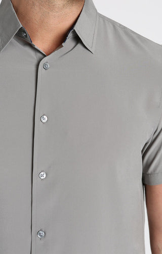 Grey Gravityless Short Sleeve Shirt - JACHS NY