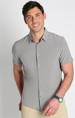 Grey Gravityless Short Sleeve Shirt - JACHS NY