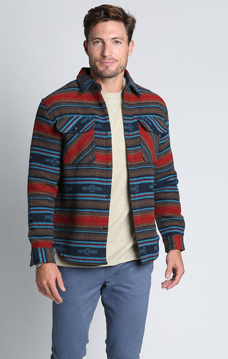 Blanket Multi Stripe Wool Shirt - JACHS NY