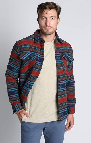 Blanket Multi Stripe Wool Shirt - JACHS NY