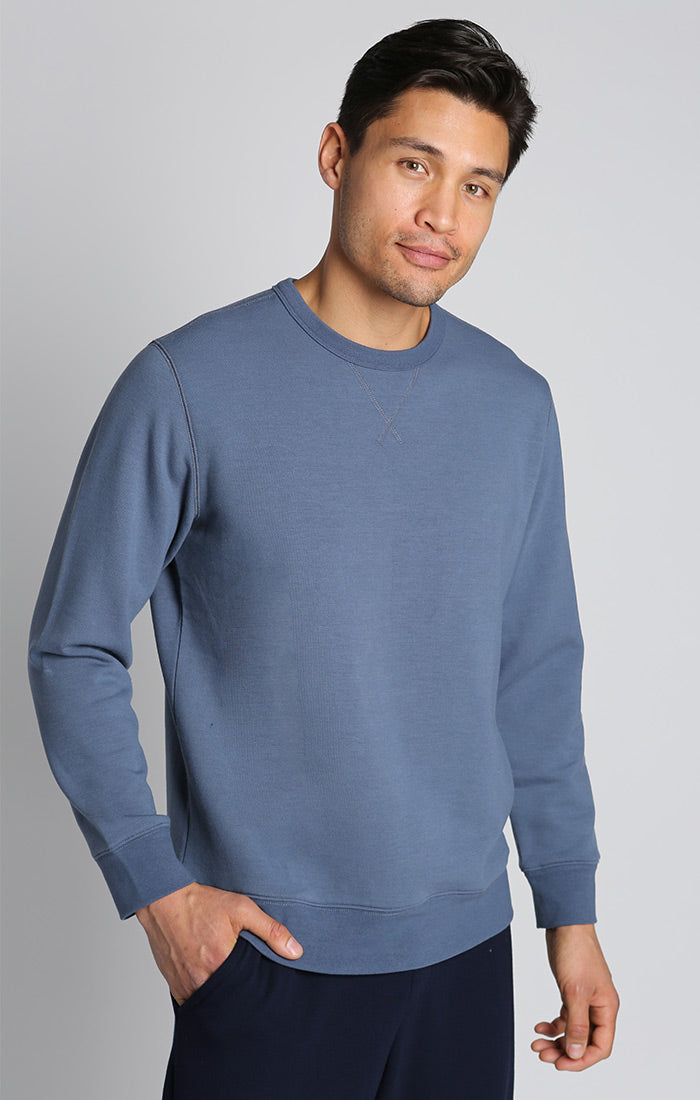 Blue Soft Touch Crewneck – JACHS NY