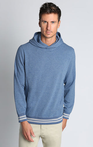 Blue Soft Touch Varsity Pullover Hoodie - JACHS NY