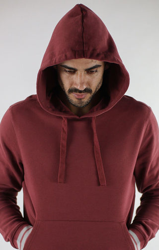 Red Soft Touch Varsity Hoodie - JACHS NY
