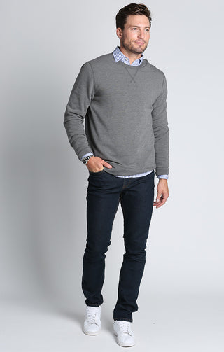 Charcoal Soft Touch Crewneck - JACHS NY