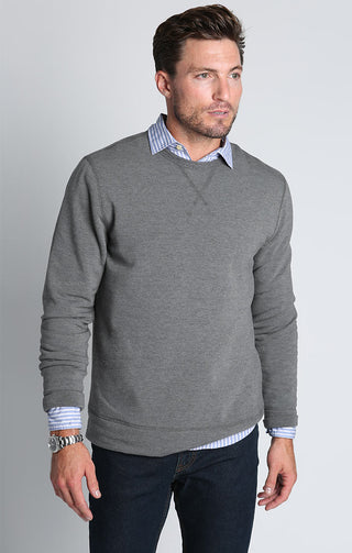 Charcoal Soft Touch Crewneck - JACHS NY