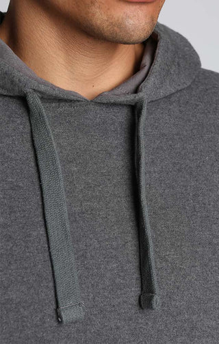 Charcoal Stretch Poly Rayon Hoodie - JACHS NY