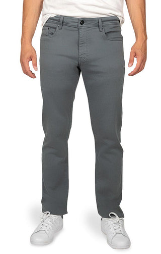 Charcoal Straight Fit Stretch Traveler Pant - JACHS NY