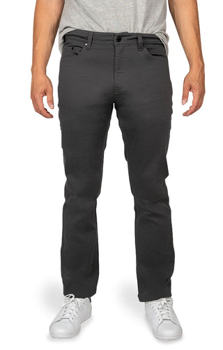 Dark Charcoal Straight Fit Stretch Traveler Pant - JACHS NY