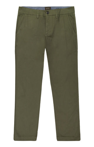 Forest Green Straight Fit Stretch Bowie Chino - JACHS NY