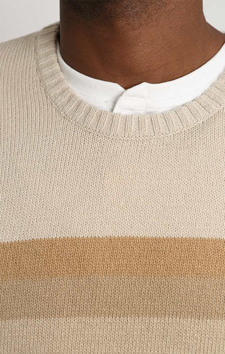 Ombre Striped Crewneck Sweater - JACHS NY
