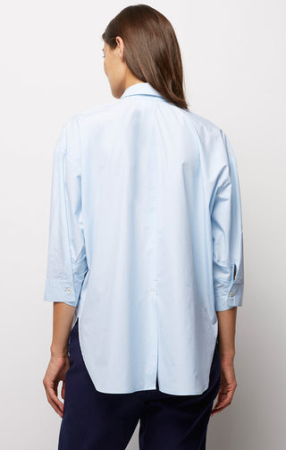 Blue Vented Oversize Shirt - JACHS NY
