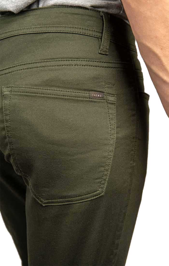 Fit 5 – Traveler Straight Pocket Green Pant NY JACHS Stretch