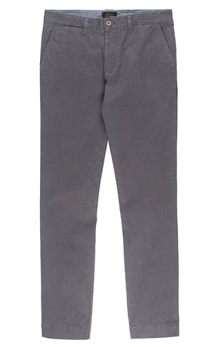 Grey Straight Fit Stretch Bowie Chino - JACHS NY