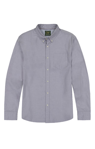 Grey Stretch Oxford Shirt - JACHS NY