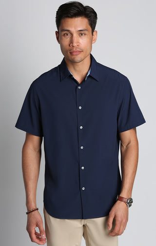 Indigo Gravityless Short Sleeve Shirt - JACHS NY