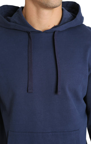 Indigo French Terry Pullover Hoodie - JACHS NY