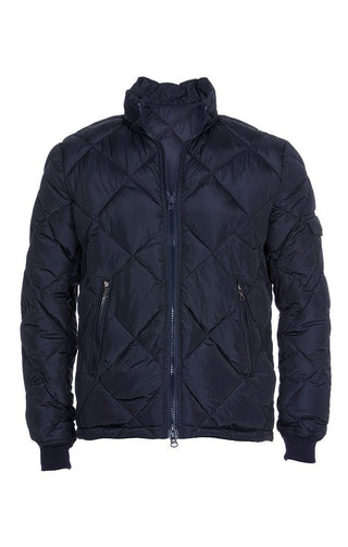 Navy Quilted Puffer Jacket - JACHS NY