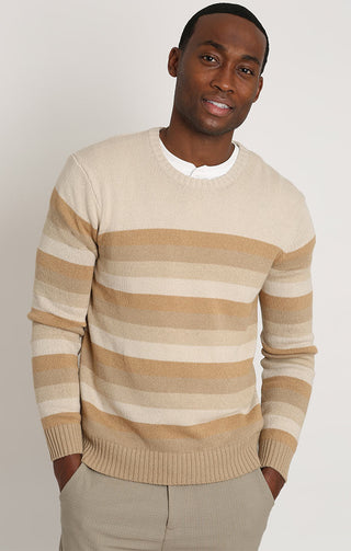 Ombre Striped Crewneck Sweater - JACHS NY