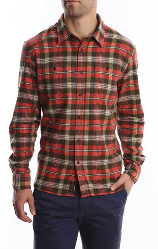 Red and Green Flannel Shirt - JACHS NY